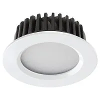 Светильник светодиодный встраиваемый SONEX Drum 357907 пластик белый 
